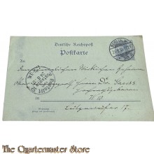 Postkarte 1901 Deutsche Reichspost