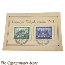 Postkarte Leipziger Messe 1948 (bruin)