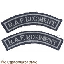 Shoulder titles RAF Regiment embroided