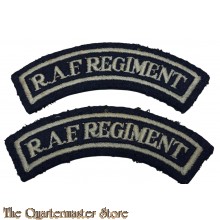 Shoulder titles RAF Regiment embroided