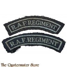 Shoulder titles RAF Regiment embroided