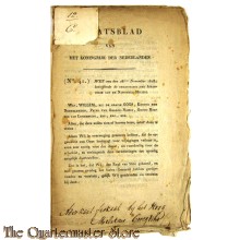 Staatsblad no 41 28 nov 1818 Organisatie der Infanterie van de nationale Militie