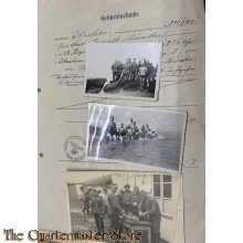 Geburts Urkunde 1937 mit 3 photos vom Wehrpflichtigem Vater  
