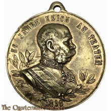 Medaille  50 Jahre reich an Thaten / 1848 - 1898 (medaille voor 50 jaar regering 1848-1898 FJI)