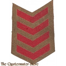 Service chevrons 4 years oversea (Mouwembleem 4 jaar dienst) canvas