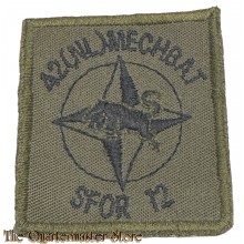 KL Borstembleem  SFOR 12  42(NL)MECHBAT