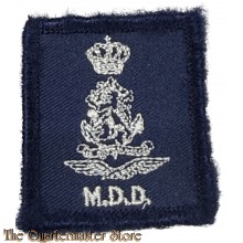KL Borstembleem Maatschappelijke Dienst Defensie (MDD) blauw