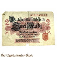 Darlehnkassenschein Zwei Mark 1914