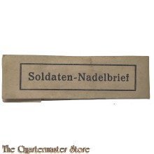 Packung WH Soldaten Nadelbrief (Wrapped set of Wehrmacht needles)