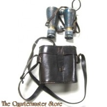 Fernglas 08 mit Ledertasche (WW1 German army binoculars M08 with leather carrier)