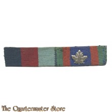 Ribbon bar 1939-1945 Star and Canadian Vulonteer Service medal