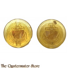 2x Glas Knopfe fur Kriegsmarine (2x nice kriegsmarine glass buttons)