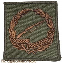 Stoffen Brevet - Vaardigheids embleem Schietwedstrijden in brons (Harskamp)