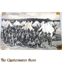 Prent briefkaart kamp in Vogelvlucht 1915 (Harskamp)