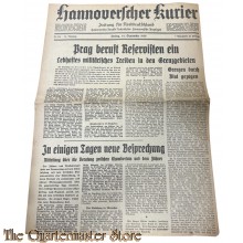 Zeitung - Hannoverischer Kurier 16 sept 1938