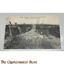 France - Postcard 1914 Chemin des Dames, remains of Hurtebise's monument