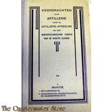 Voorschrift Voordracht over Artillerie (Munitie)