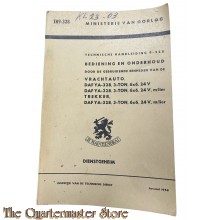 Voorschrift 1 TH 9-328 Vrachtauto DAF YA-328 6x6 24V 1958