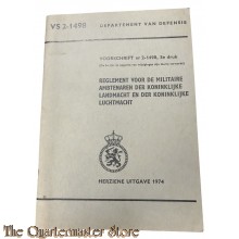 Voorschrift  2-1498 Reglement voor de militaire ambtenaren der Kon Land en Luchtmacht 