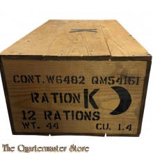 Wooden 12 rations K ration crate (new)