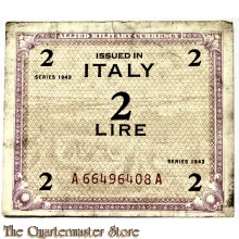 Invasion money 2 Lire 1943