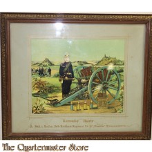 Litho Feld Art regiment no 27 Oranien 1903/1905