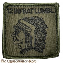 Stoffen Brevet - Defensie 12 Infanteriebataljon Luchtmobiel (12 INFBAT LUMBL) 