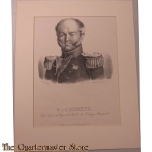 Lithografie B.J.C. Dibbetz Lt Gen Vesting Maastricht