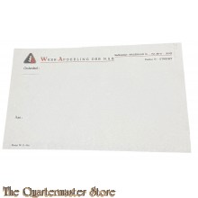 Briefpapier WeerAfdeling der NSB Stafkwartier Utrecht