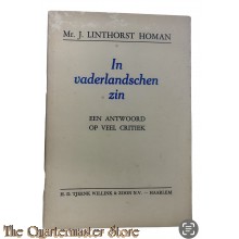 Brochure - In vaderlandschen zin - een antwoord op veel critiek