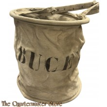 Collapsible Canvas Jeep Water Bucket WW2 U.S. Army 