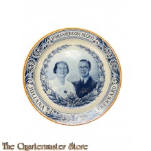 Keramieken Wandbord  D'Oranjeboom bloeit Juliana Bernhard