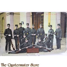 Prent briefkaart  1905 Grenadiers op Wacht