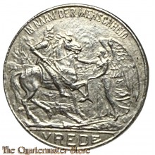 Draagspeld "in naam der menschheid Vrede" 1929