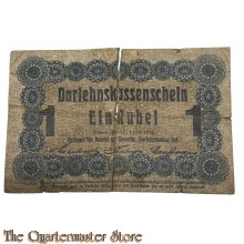 Darlenskassenschein 1 Rubel 17 April 1916