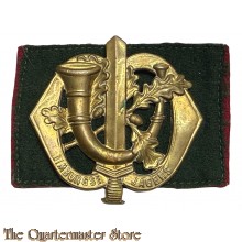 Baret embleem Regiment Limburgse Jagers  (1e model met 11 ponsgaten)