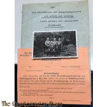 Alarmkarte mit Umschlag und Photo Luftschutz 