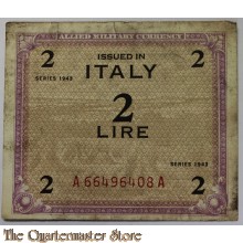 Invasion money 2 Lire 1943