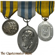 3er Orden Spange Erinnerungsmedaille"40 Jahre treuen gedenkens" 1870/71 Preussen , Erinnerungsmedaille zur 100-Jahrfeier der Firma Krupp Stahlwerke 1912 ,Southern Skåne Landstorm Association's reward medal 1935 