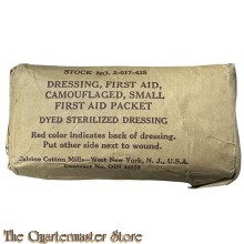 Dressing, first aid, Camouflaged small first aid packet,   dyed sterilized dressing 2-017-435