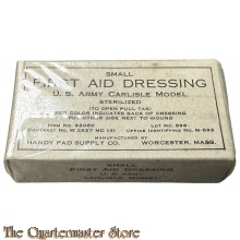 Small first-aid dressing US Army Carlisle model (Sterilized) WW2 item 92060