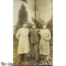 (Feld) Postkarte 1915 Gruppe Deutsche Soldaten im Hospital 