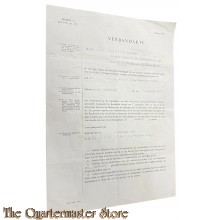 Document - Verbandakte KMS voor onbepaalde tijd 1968