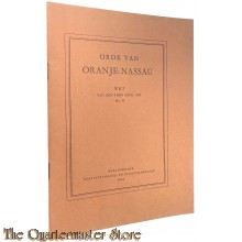 Brochure - ORDE VAN ORANJE-NASSAU 1961
