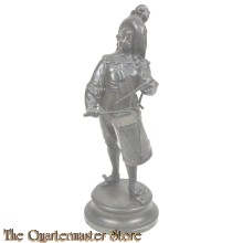 Brass statue of military band player 1750