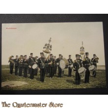 Prent briefkaart 1905 Muziek korps