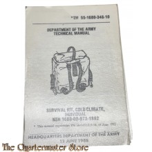 Manual TM 55-1680-348-10 survival kit,Cold Climate Individual  1971