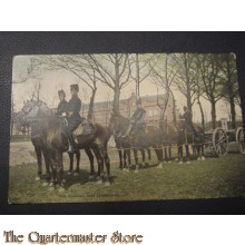 Prent briefkaart 1905 Den cavalerie met bewapening