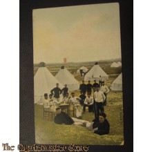Prent briefkaart 1905 het Kampleven