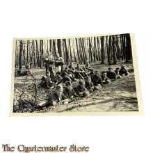 Studio foto 1940 Gruppe Deutsche Soldaten im Laufgraben